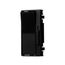 Dimmer Color Change Faceplate, Black, Indoor, Decorator Style, DCK1-BK