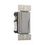Decorator Dimmer, Preset Feature, #14 -12 Awg 120V, Slide Actuator, 1-Pole, 3-Way, 600W, Gray, DLC03P-GY