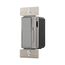 Decorator Dimmer, Preset Feature, #14 -12 Awg 120V, Slide Actuator, 1-Pole, 3-Way, 600W, Gray, DLC03P-GY