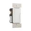 Decorator Dimmer, Preset Feature, #14 -12 Awg 120V, Slide Actuator, Wire Lead Connect, White, DLC03P-W