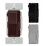 Decorator Dimmer, 120V, Univ. Decorator Dimmer W/ Preset Brown/Gray/Black, DUL06P-C7-KB-L