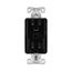 Plt Wi-Fi Smart Duplex Receptacle, Neutral Required, 120V, Split Control 15A, 1/2 Hp, 120V Black, EWFTRCR15-BK-BX-L
