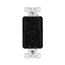 Plt Wi-Fi Smart Duplex Receptacle, Weather Resistant, Split Control 15A, 1/2 Hp, 120V Black, EWFWRCR15-BK-BX-L