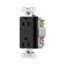 Plt Wi-Fi Smart Duplex Receptacle, Weather Resistant, Split Control 15A, 1/2 Hp, 120V Black, EWFWRCR15-BK-BX-L