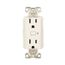 Plt Wi-Fi Smart Duplex Receptacle, Weather Resistant, 120V, Split Control 15A, 1/2 Hp, 120V, EWFWRCR15-W-BX-L