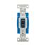Ezlink Modular Toggle Switch, 15 A, 120-277 Vac, 60 Hz, Single-Pole, Three-Wire, Black, EZ1201BK
