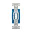 Ezlink Modular Toggle Switch, 15 A, 120-277 Vac, 60 Hz, Single-Pole, Three-Wire, Red, EZ1201RD