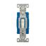 Ezlink Modular Toggle Switch, 15 A, 120-277 Vac, 60 Hz, 3-Pole, 4-Wire, Light Almond, EZ1203LA