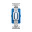 Ezlink Modular Toggle Switch, 15 A, 120-277 Vac, 60 Hz, Three-Pole, Four-Wire, White, EZ1203W
