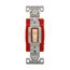 Ezlink Modular Toggle Switch, 20 A, 120-277 Vac, 60 Hz, Single-Pole, Three-Wire, Ivory, EZ1221V