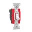 Ezlink Modular Toggle Switch, 20 A, 120-277 Vac, 60 Hz, Single-Pole, Three-Wire, White, EZ1221W