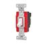 Ezlink Modular Toggle Switch, 20 A, 120-277 Vac, 60 Hz, Three-Pole, Four-Wire, White, EZ1223W