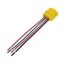 Ezlink Modular Switch Connector, 20 A, 120-277 Vac, 60 Hz, 3-Pole, Solid, 4-Wire, Yellow, EZ3WSWSOL