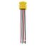 Ezlink Modular Switch Connector, 20 A, 120-277 Vac, 60 Hz, 3-Pole, Stranded, 4-Wire, Yellow, EZ3WSWSTR
