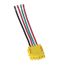 Ezlink Modular Switch Connector, 20 A, 120-277 Vac, 60 Hz, 3-Pole, Stranded, 4-Wire, Yellow, EZ3WSWSTR