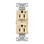 Ezlink Modular Duplex Receptacle, 15 A, 125 Vac, 60 Hz, Dual Controlled, 3-Wire, Ivory, EZ5262CDV