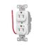 Ezlink Modular Duplex Receptacle, 15 A, 125 Vac, 60 Hz, Half Controlled, 3-Wire, White, EZ5262CHW