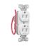 Ezlink Modular Duplex Receptacle, 15 A, 125 Vac, 60 Hz, Half Controlled, 3-Wire, White, EZ5262CHW