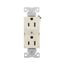 Ezlink Modular Duplex Receptacle, 15 A, 125 Vac, 60 Hz, Nema 5-15R, 3-Wire, Light Almond, EZ5262LA