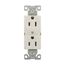 Ezlink Modular Duplex Receptacle, 15 A, 125 Vac, 60 Hz, Split Control, Nema 5-15R, 3-Wire, Red, EZ5262SCRD