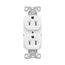 Ezlink Modular Duplex Receptacle, 15 A, 125 Vac, 60 Hz, Nema 5-15R, Three-Wire, White, EZ5262W