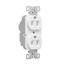 Ezlink Modular Duplex Receptacle, 15 A, 125 Vac, 60 Hz, Nema 5-15R, Three-Wire, White, EZ5262W