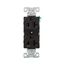 Ezlink Modular Duplex Receptacle, 20 A, 125 Vac, 60 Hz, Nema 5-20R, Three-Wire, Black, EZ5362BK