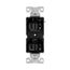 Ezlink Modular Duplex Receptacle, 20 A, 125 Vac, 60 Hz, Half Controlled, 3-Wire, Black, EZ5362CHBK