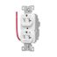 Ezlink Modular Duplex Receptacle, 20 A, 125 Vac, 60 Hz, Half Controlled, 3-Wire, White, EZ5362CHW