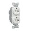 Ezlink Modular Duplex Receptacle, 20 A, 125 Vac, 60 Hz, Nema 5-20R, Three-Wire, White, EZ5362W