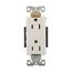 Ezlink Modular Decorator Receptacle, 15 A, 125 Vac, 60 Hz, Nema 5-15R, Three-Wire, Black, EZ6262BK