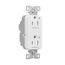 Ezlink Modular Decorator Receptacle, 15 A, 125 Vac, 60 Hz, Dual Controlled, 3-Wire, White, EZ6262CDW