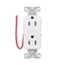 Ezlink Modular Decorator Receptacle, 15 A, 125 Vac, 60 Hz, Split Control, 3-Wire, White, EZ6262SCW