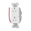 Ezlink Modular Decorator Receptacle, 15 A, 125 Vac, 60 Hz, Split Control, 3-Wire, White, EZ6262SCW