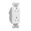 Ezlink Modular Decorator Receptacle, 15 A, 125 Vac, 60 Hz, Nema 5-15R, Three-Wire, White, EZ6262W