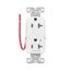 Ezlink Modular Decorator Receptacle, 20 A, 125 Vac, 60 Hz, Half Controlled, 3-Wire, Ivory, EZ6362CHV