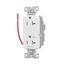 Ezlink Modular Decorator Receptacle, 20 A, 125 Vac, 60 Hz, Half Controlled, 3-Wire, White, EZ6362CHW