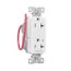 Ezlink Modular Decorator Receptacle, 20 A, 125 Vac, 60 Hz, Half Controlled, 3-Wire, White, EZ6362CHW