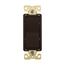 Ezlink Modular Decorator Switch, 15 A, 120-277 Vac, 60 Hz, Three-Pole, Four-Wire, Brown, EZ7603B