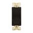 Ezlink Modular Decorator Switch, 15 A, 120-277 Vac, 60 Hz, Three-Pole, Four-Wire, Black, EZ7603BK