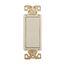 Ezlink Modular Decorator Switch, 15 A, 120-277 Vac, 60 Hz, 3-Pole, 4-Wire, Light Almond, EZ7603LA