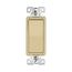 Ezlink Modular Decorator Switch, 15 A, 120-277 Vac, 60 Hz, Three-Pole, Four-Wire, Ivory, EZ7603V