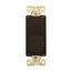 Ezlink Modular Decorator Switch, 20 A, 120-277 Vac, 60 Hz, Single-Pole, Three-Wire, Brown, EZ7621B