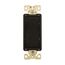 Ezlink Modular Decorator Switch, 20 A, 120-277 Vac, 60 Hz, Single-Pole, Three-Wire, Black, EZ7621BK