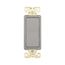 Ezlink Modular Decorator Switch, 20 A, 120-277 Vac, 60 Hz, Single-Pole, Three-Wire, Gray, EZ7621GY