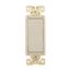Ezlink Modular Decorator Switch, 20 A, 120-277 Vac, 60 Hz, Single-Pole, 3-Wire, Light Almond, EZ7621LA