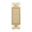 Ezlink Modular Decorator Switch, 20 A, 120-277 Vac, 60 Hz, Single-Pole, Three-Wire, Ivory, EZ7621V