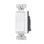 Ezlink Modular Decorator Switch, 20 A, 120-277 Vac, 60 Hz, Single-Pole, Three-Wire, White, EZ7621W
