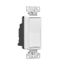 Ezlink Modular Decorator Switch, 20 A, 120-277 Vac, 60 Hz, Single-Pole, Three-Wire, White, EZ7621W