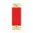 Ezlink Modular Decorator Switch, 20 A, 120-277 Vac, 60 Hz, Three-Pole, Four-Wire, Red, EZ7623RD